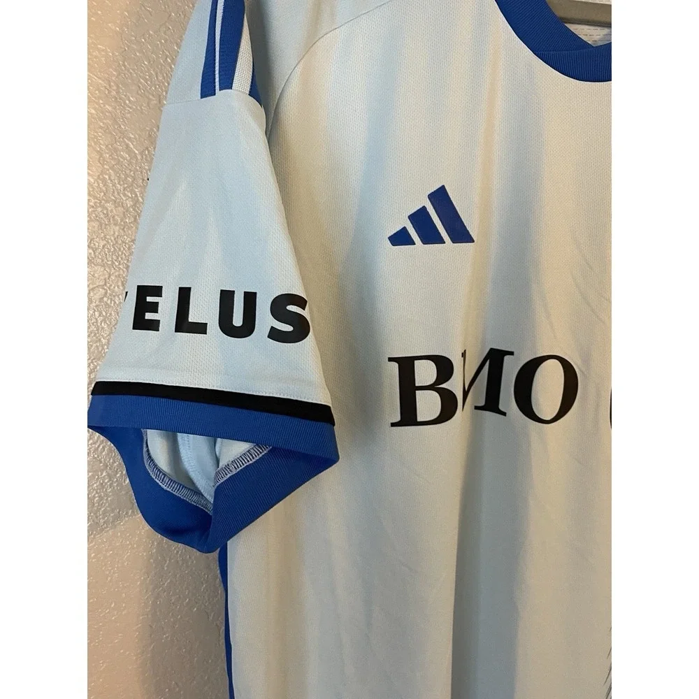 Men's 2XL NWT CF Montreal Kwadwo Opoku #7 Adidas 2024 Light Blue Jersey